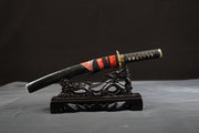 Nebula katana PPAY652 Handmade Japanese Short Katana Tanto Damascus Steel Blade Clay Process Copper Tsuba
