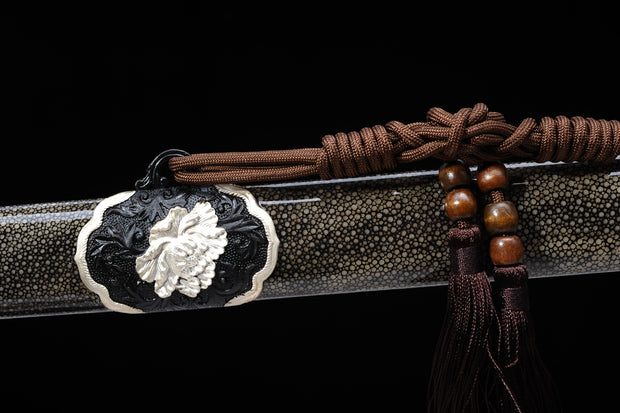 Silver-Plated Peony Sword | Longquan Treasure Sword