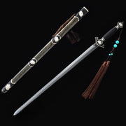 Silver-Plated Peony Sword | Longquan Treasure Sword