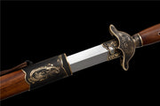 Imperial Dragon-Phoenix Sword | Longquan Heritage Blades | Multi-Layered Damascus Steel