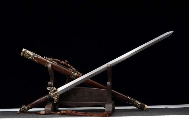 Supreme Imperial Sword | Longquan Treasure Sword | Damascus Steel (Hand-Forged Premium Patterned Blade)