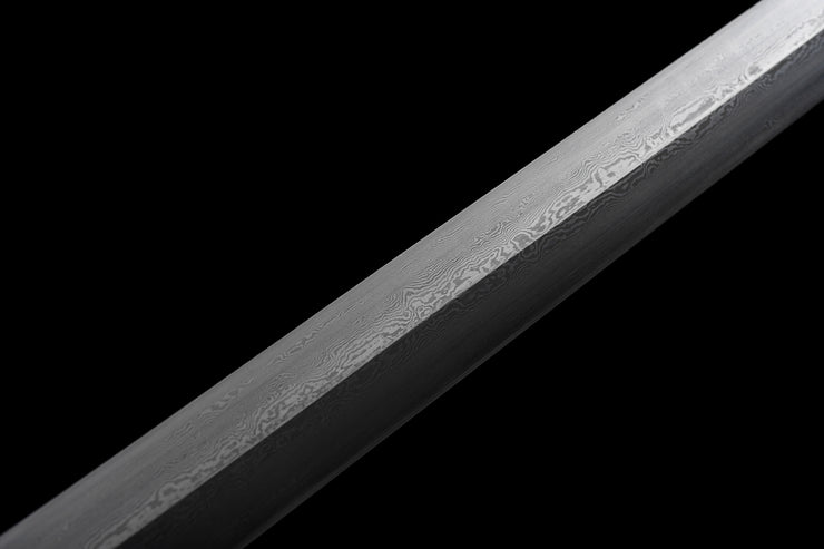 Supreme Imperial Sword | Longquan Treasure Sword | Damascus Steel (Hand-Forged Premium Patterned Blade)