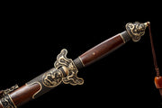 Supreme Imperial Sword | Longquan Treasure Sword | Damascus Steel (Hand-Forged Premium Patterned Blade)