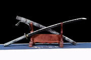 Silver Killer Hannya Black Katana - Model 27