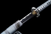 Silver Killer Hannya Black Katana - Model 27