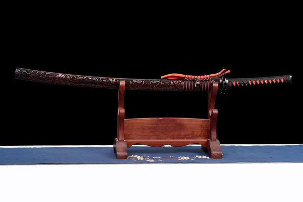 "Storm Wave" T10 Clay-Tempered Katana #029"Storm Wave" T10 Clay-Tempered Katana #029