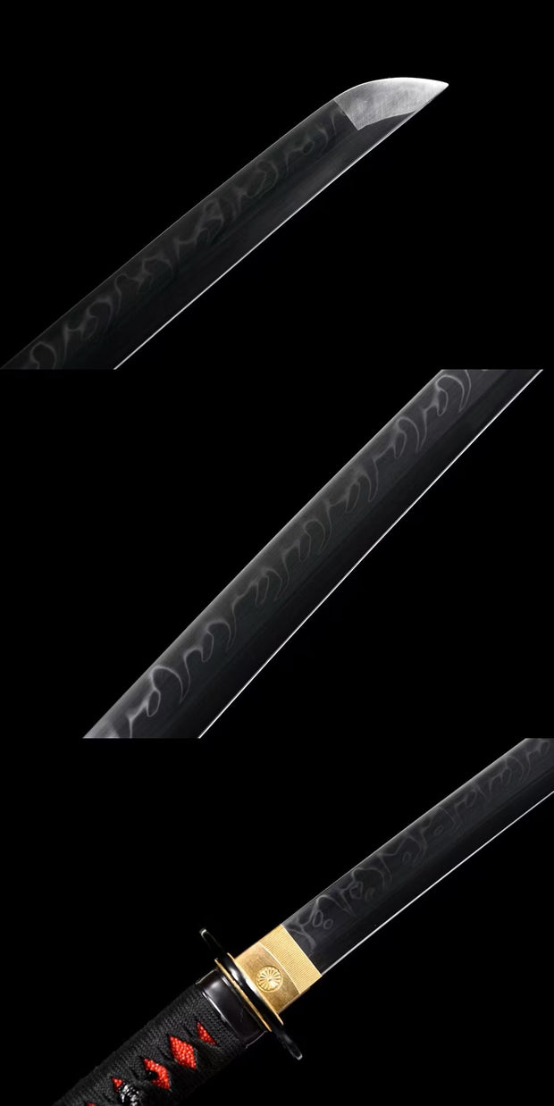 "Storm Wave" T10 Clay-Tempered Katana #029"Storm Wave" T10 Clay-Tempered Katana #029