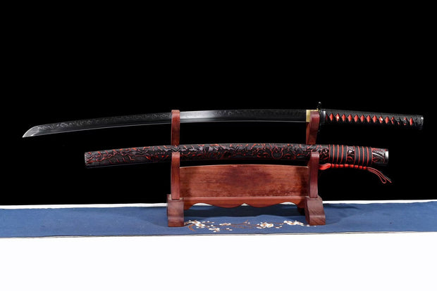 "Storm Wave" T10 Clay-Tempered Katana #029"Storm Wave" T10 Clay-Tempered Katana #029