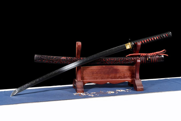 "Storm Wave" T10 Clay-Tempered Katana #029"Storm Wave" T10 Clay-Tempered Katana #029