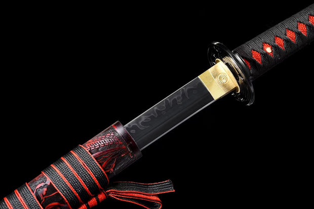 "Storm Wave" T10 Clay-Tempered Katana #029"Storm Wave" T10 Clay-Tempered Katana #029