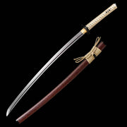 "Premium Samurai Sword w/ Red Scabbard - Model 012"