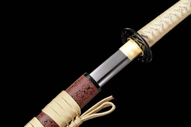 "Premium Samurai Sword w/ Red Scabbard - Model 012"