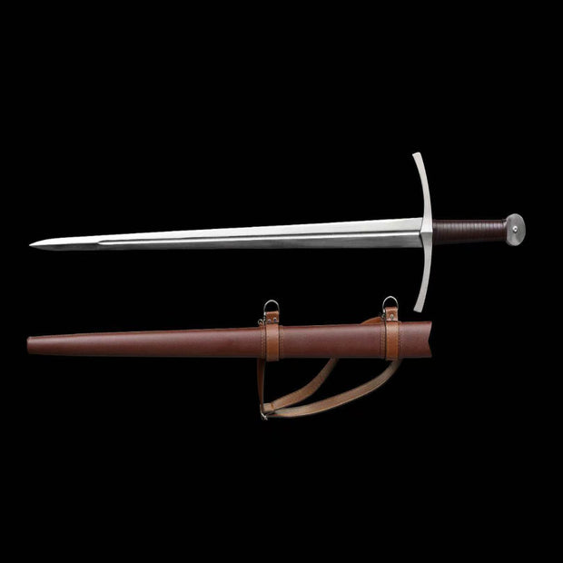 Tiger Grip Hand-and-a-Half Knight Sword - Model 014